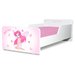 Pat copii Pink Fairy 2-8 ani cu saltea cadou